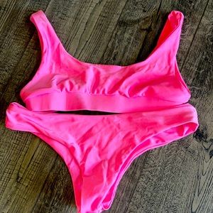 Hot pink bikini. Size medium.